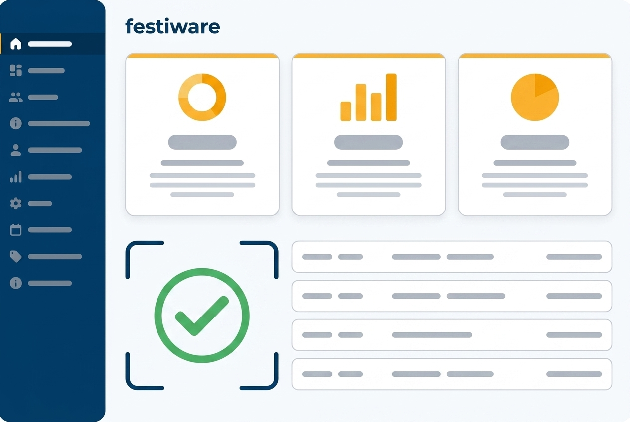 Produktansicht: Check-In App in festiware
