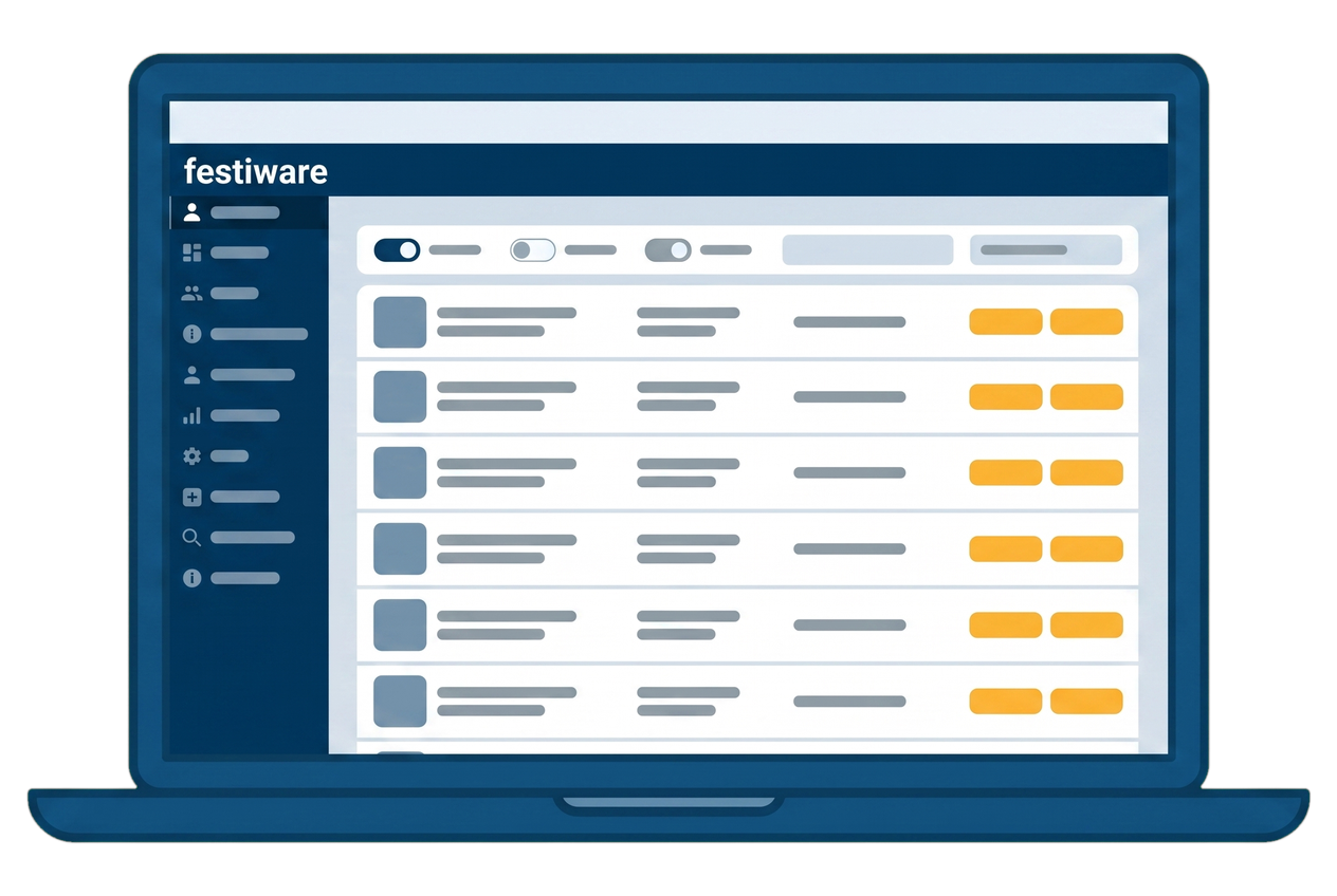 Produktansicht: Crew Portal in festiware